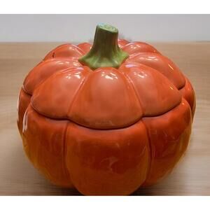 Kohl’s “Celebrate Fall Together”Pumpkin Soup Tureen /Serving Bowl Fall Harvest